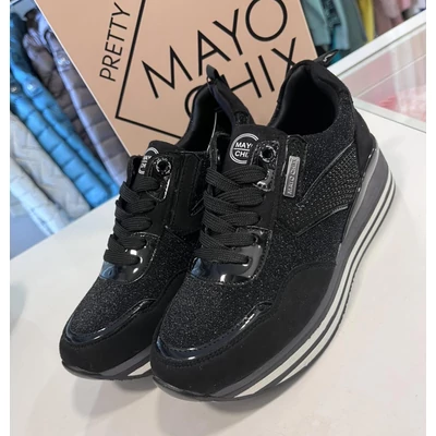 Mayo Chix platform cipő fekete csilis