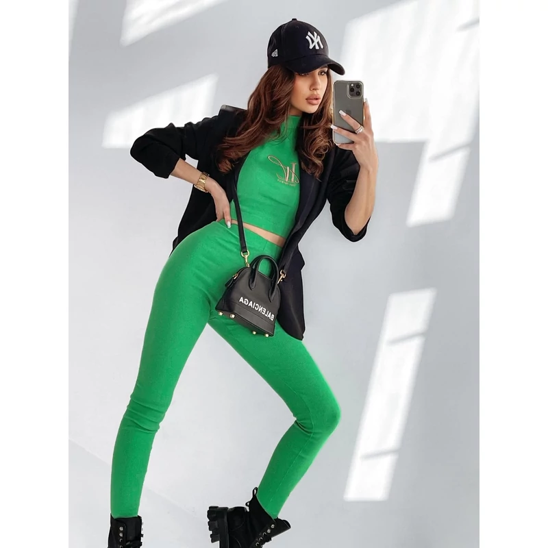 o la voga bordás szett zöld