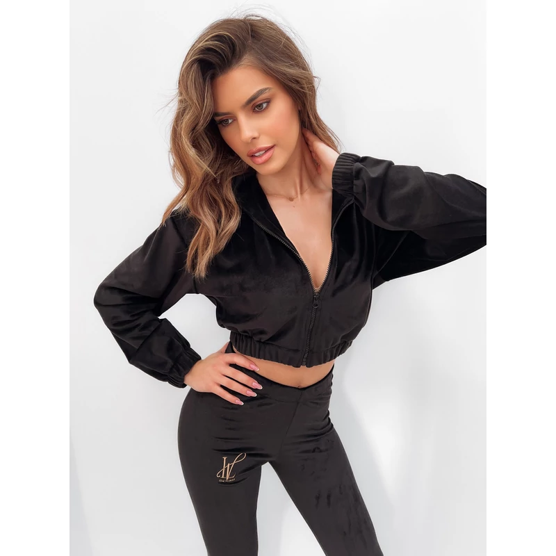 o la voga bársony szett fekete