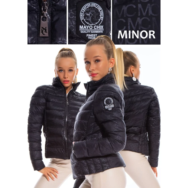 mayo chix minor kabát MC mintás fekete