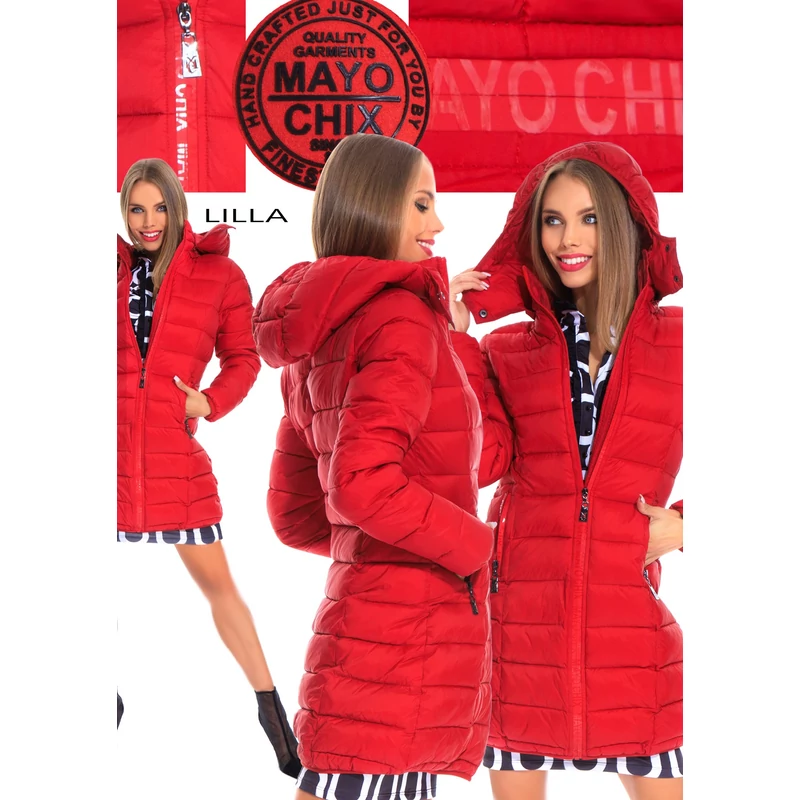 mayo chix lilla kabát piros 